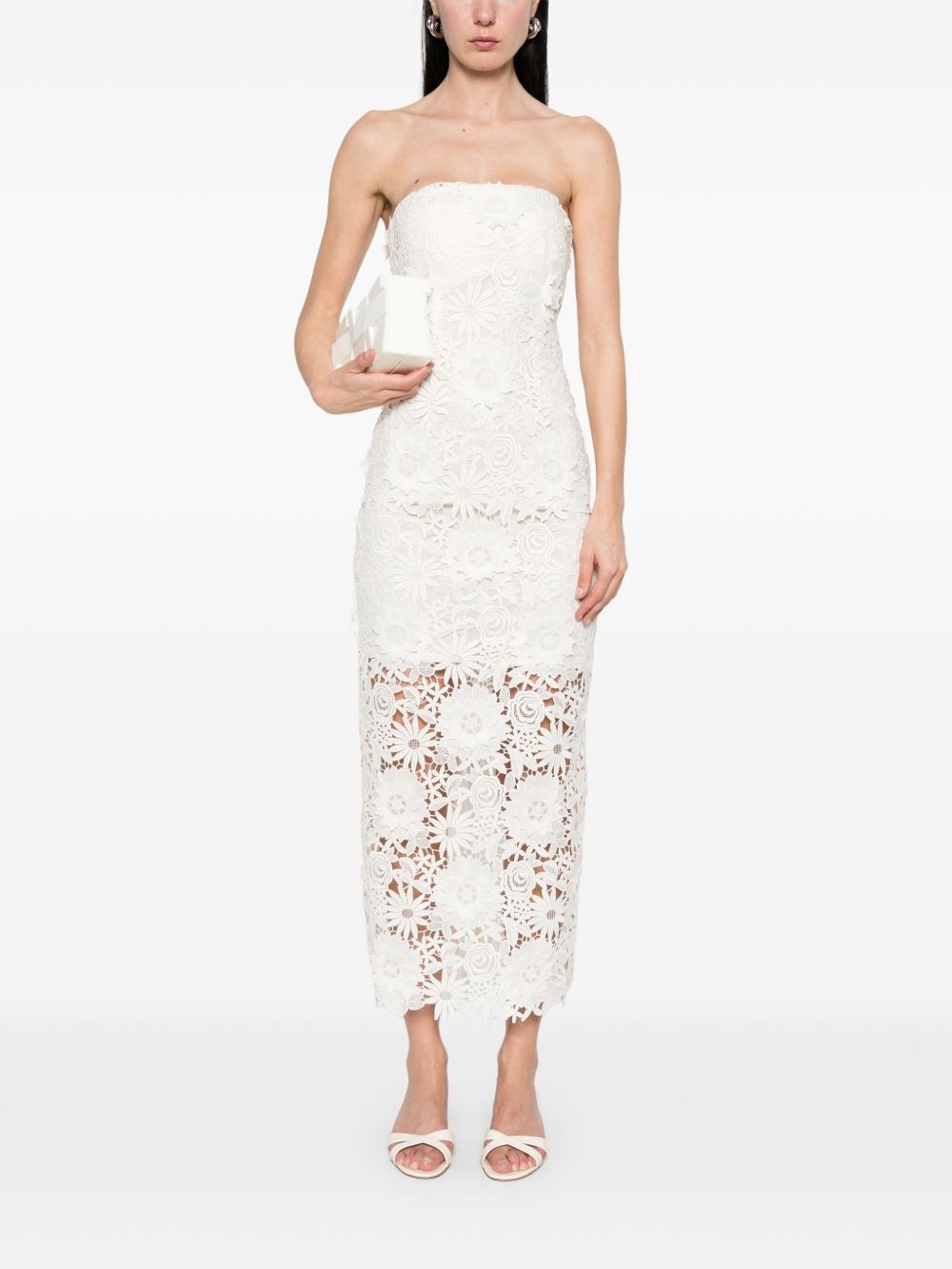 3D lace midi dress - 2