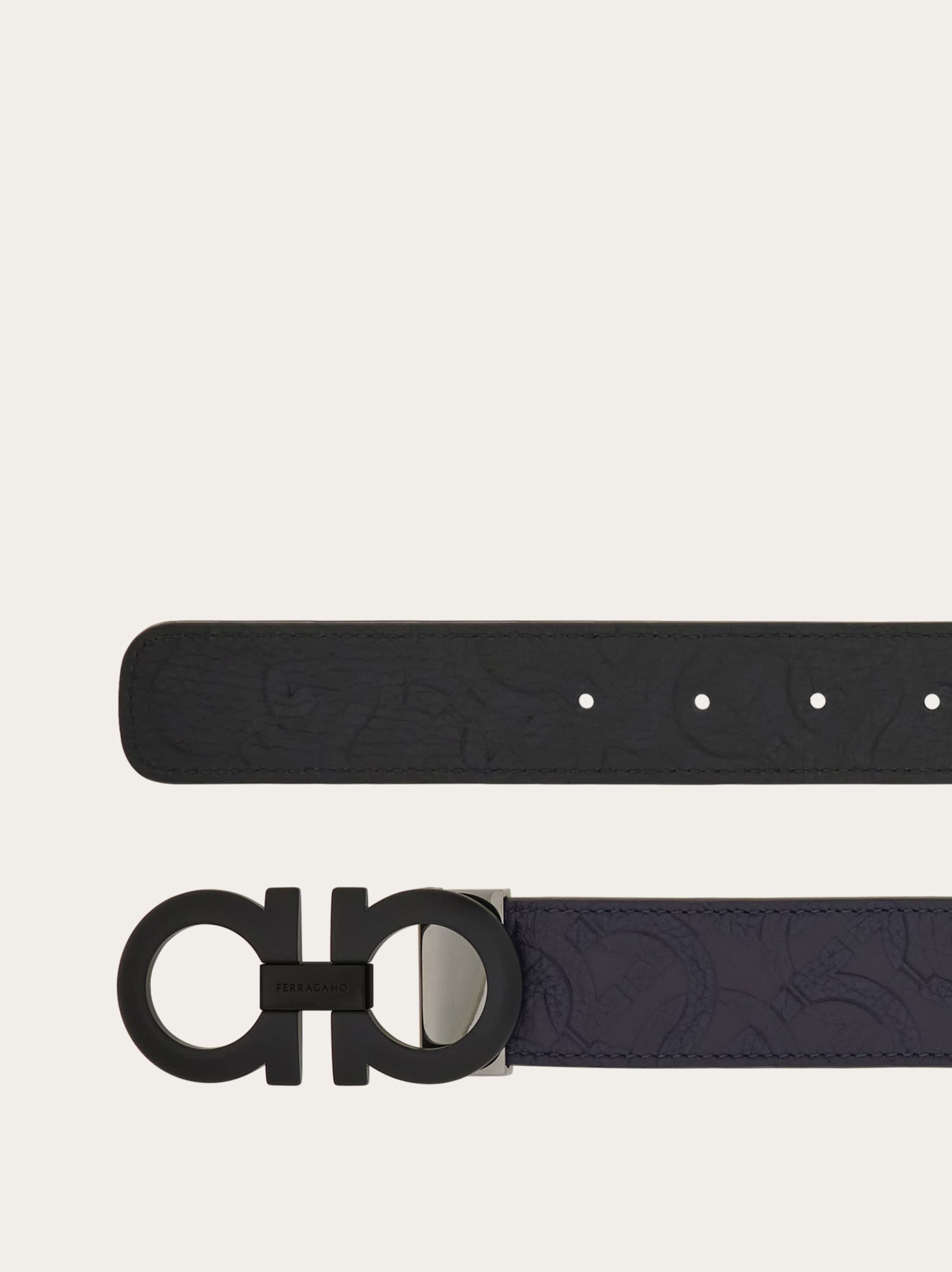 Reversible and adjustable Gancini belt - 2