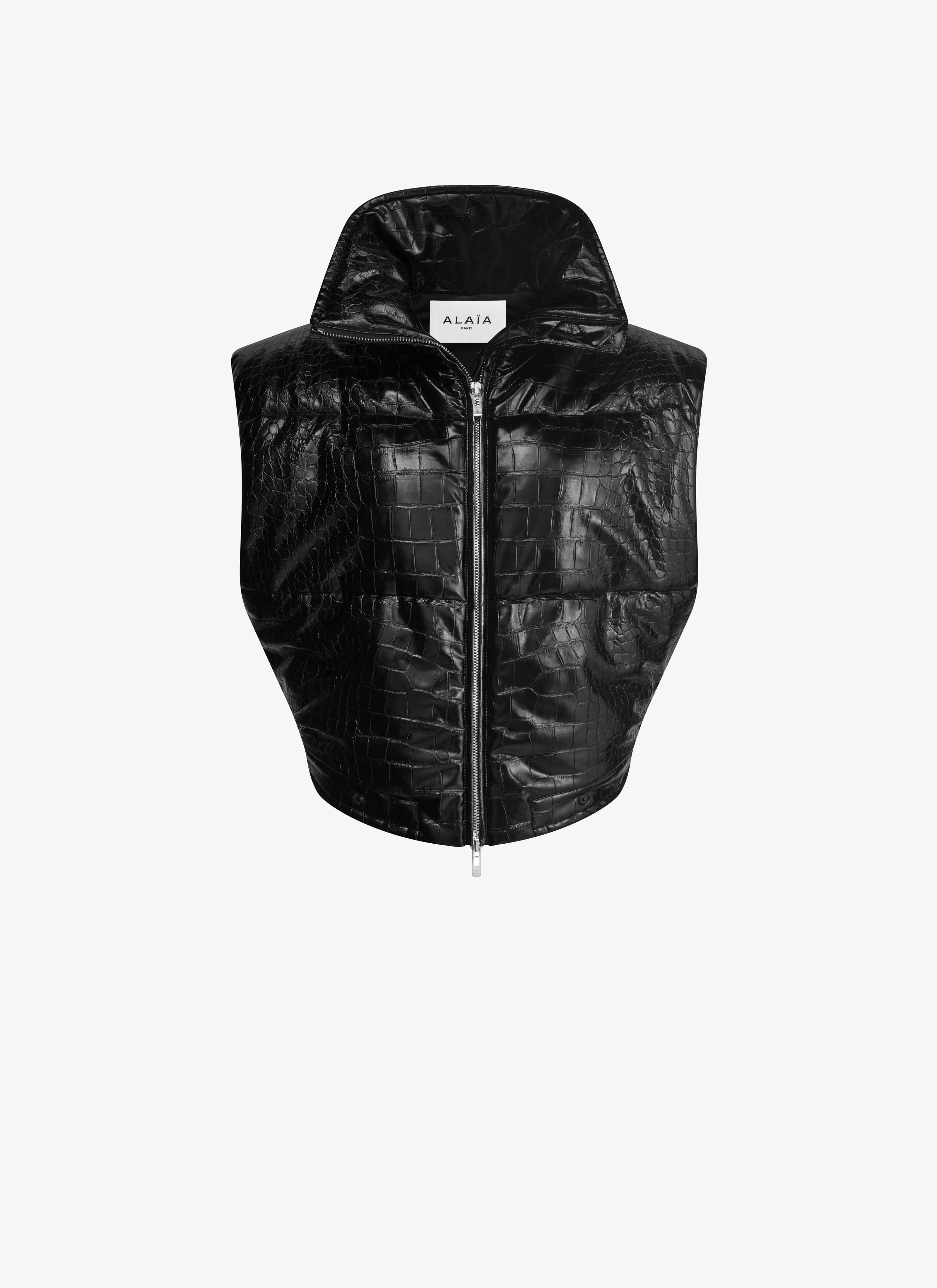 SLEEVELESS PUFFER JACKET - 1