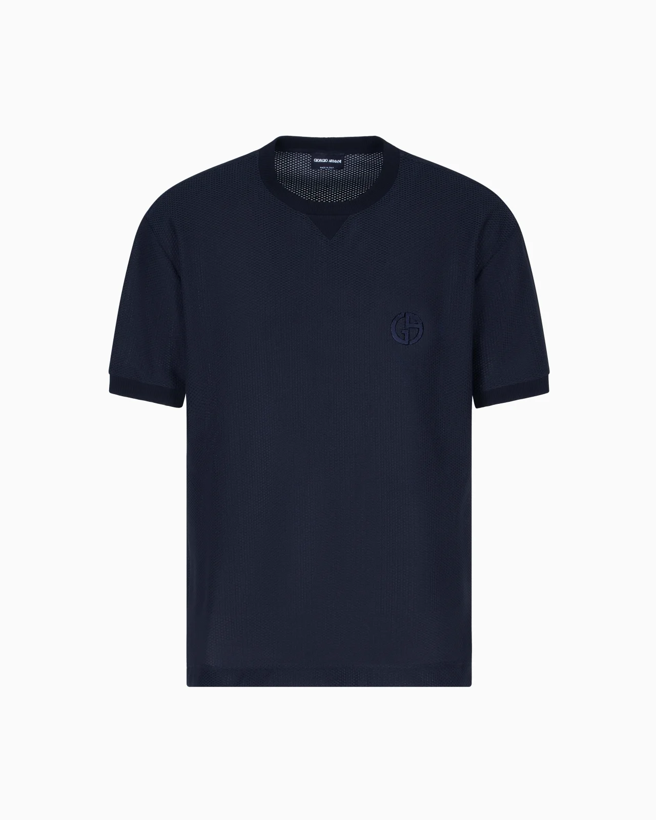 CREW-NECK T-SHIRT TECHNICAL WAFFLE 패브릭 - 1