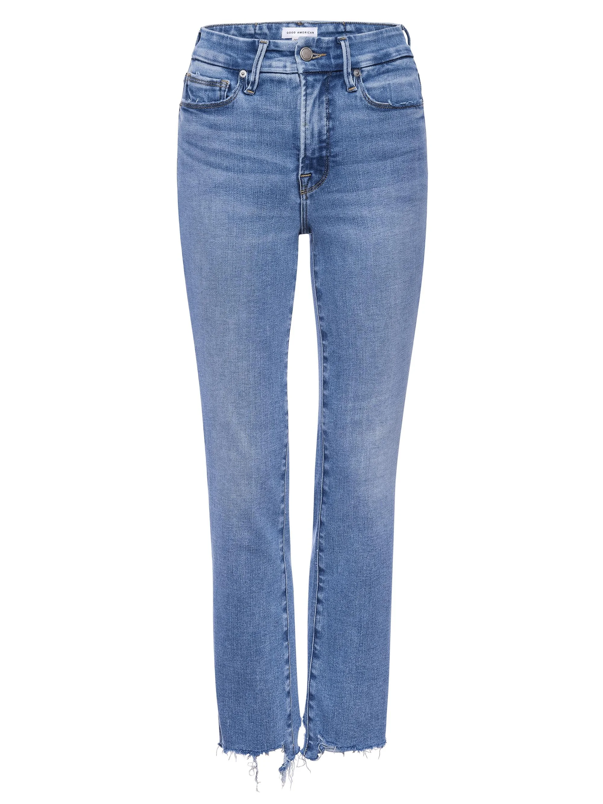 Women's Good Legs High-Rise Stretch Straight Ankle Jeans - Indigo - 1