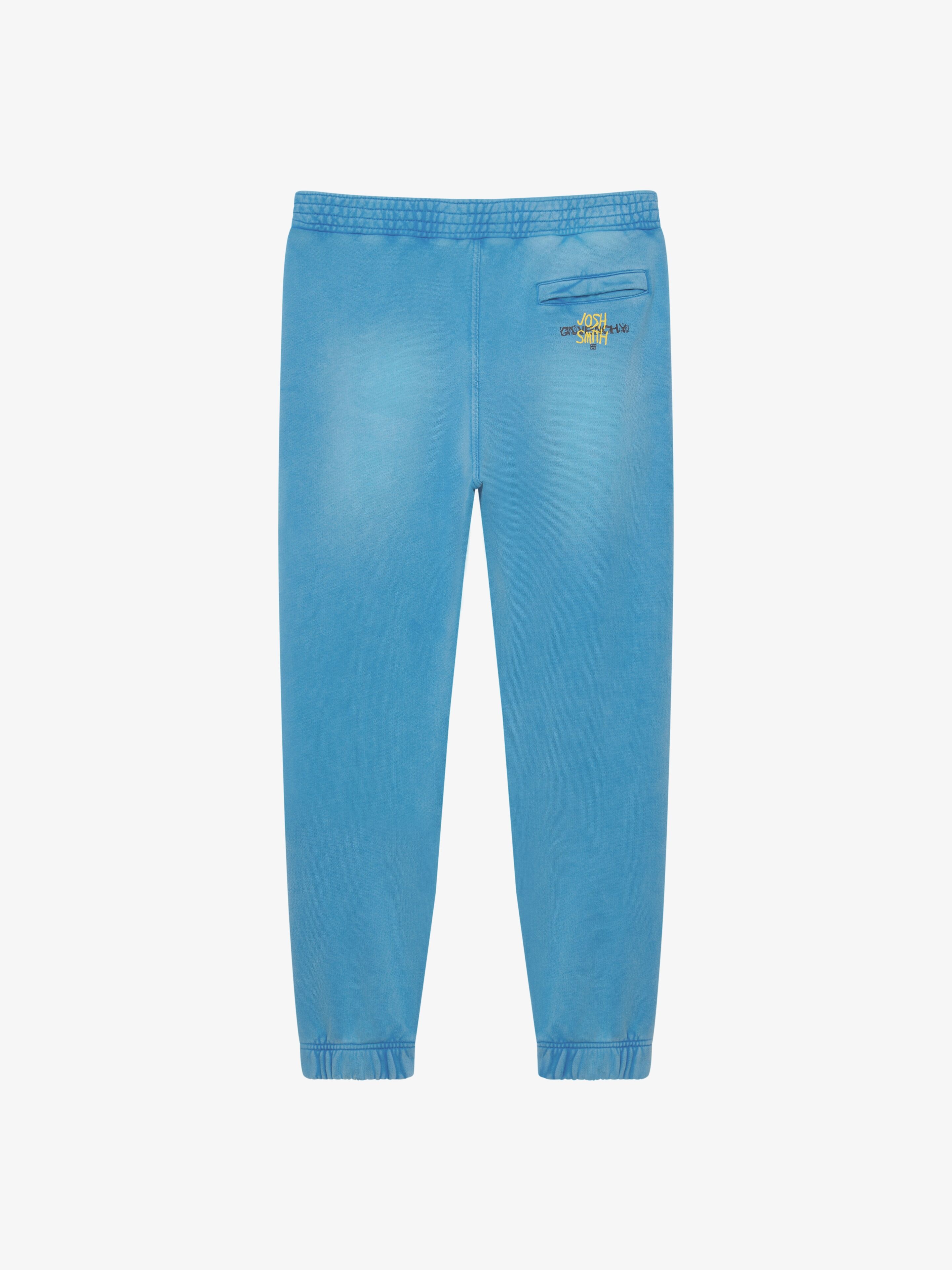 SLIM FIT JOGGER PANTS IN FELPA WITH REAPER EMBROIDERED PATCH - 5