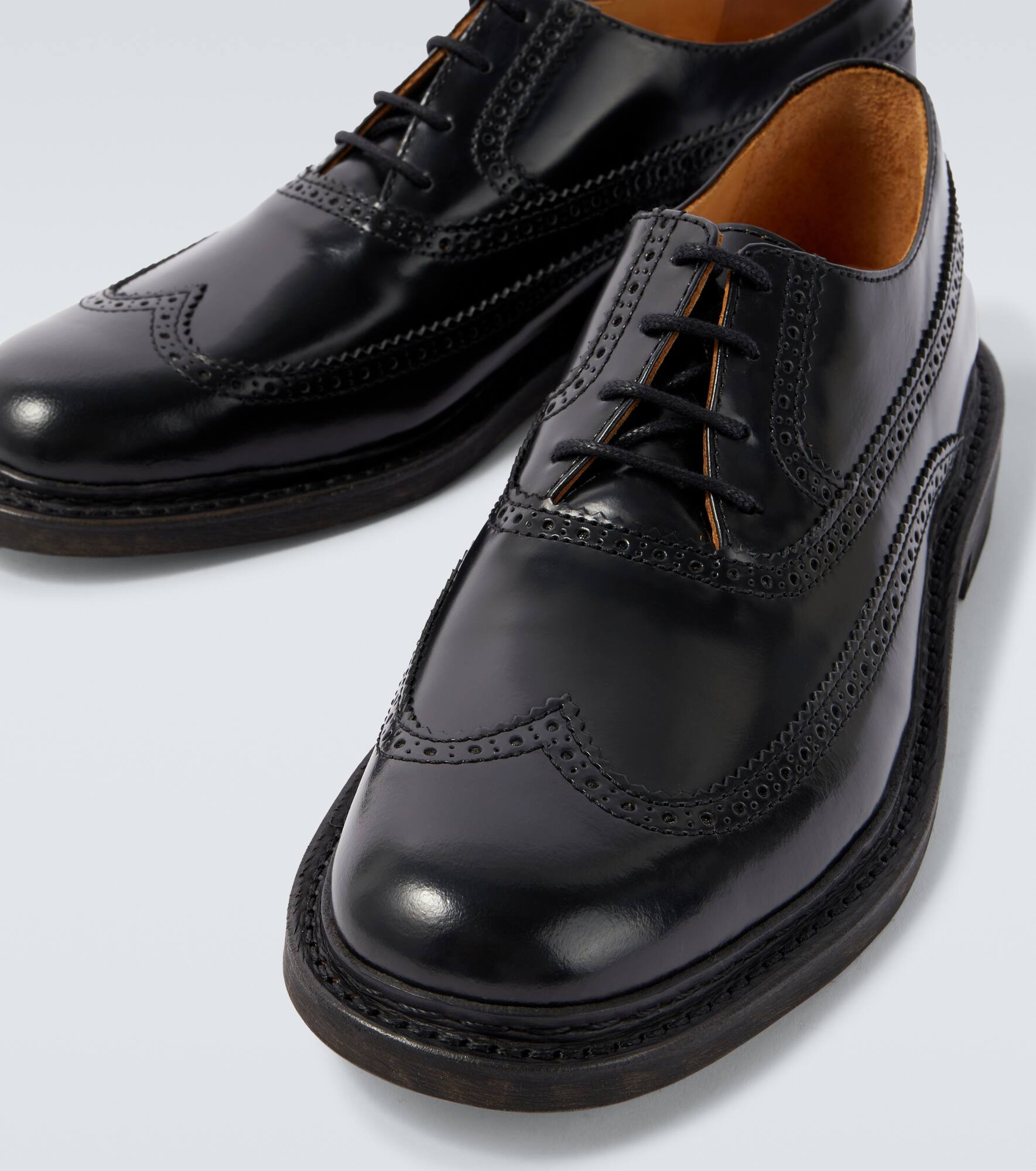 Brogue Parade leather derby shoes - 3