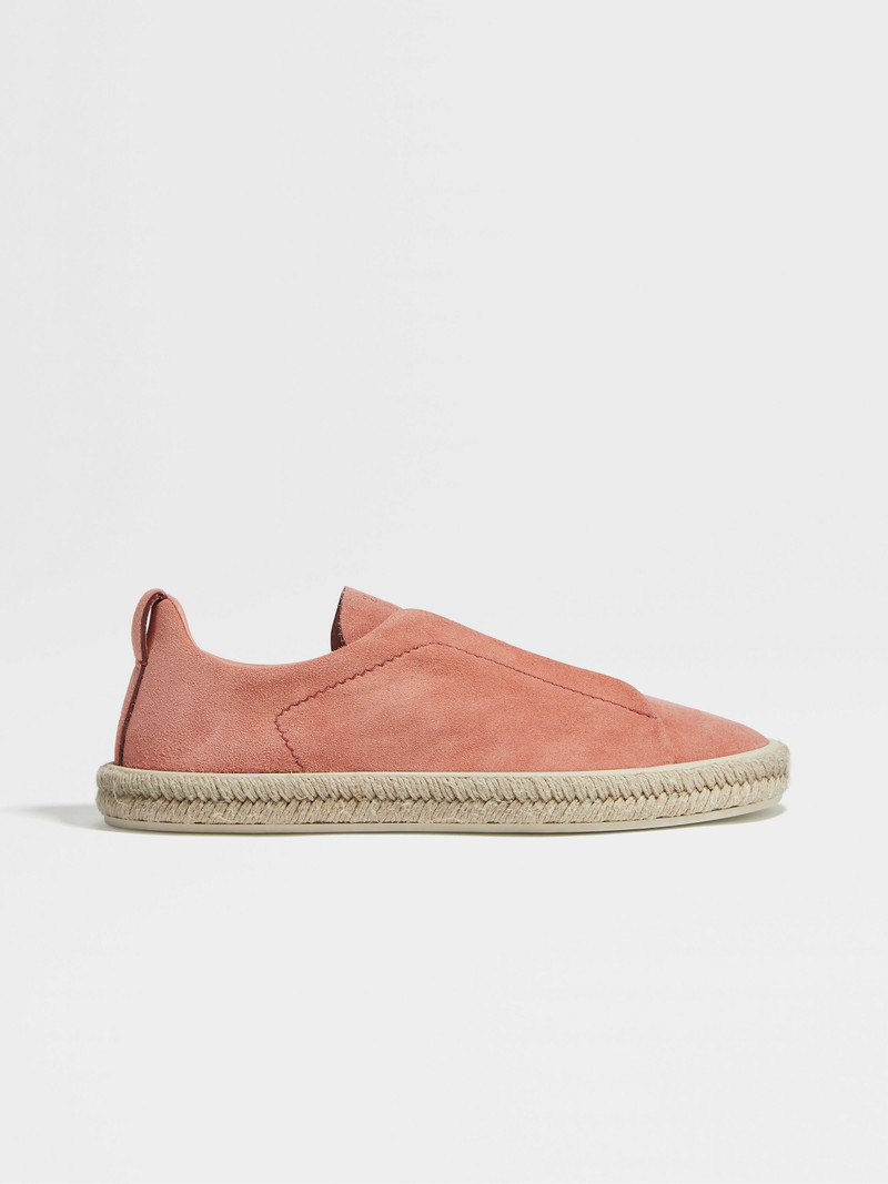 DUST PINK DEERSKIN TRIPLE STITCH™ ESPADRILLES 4