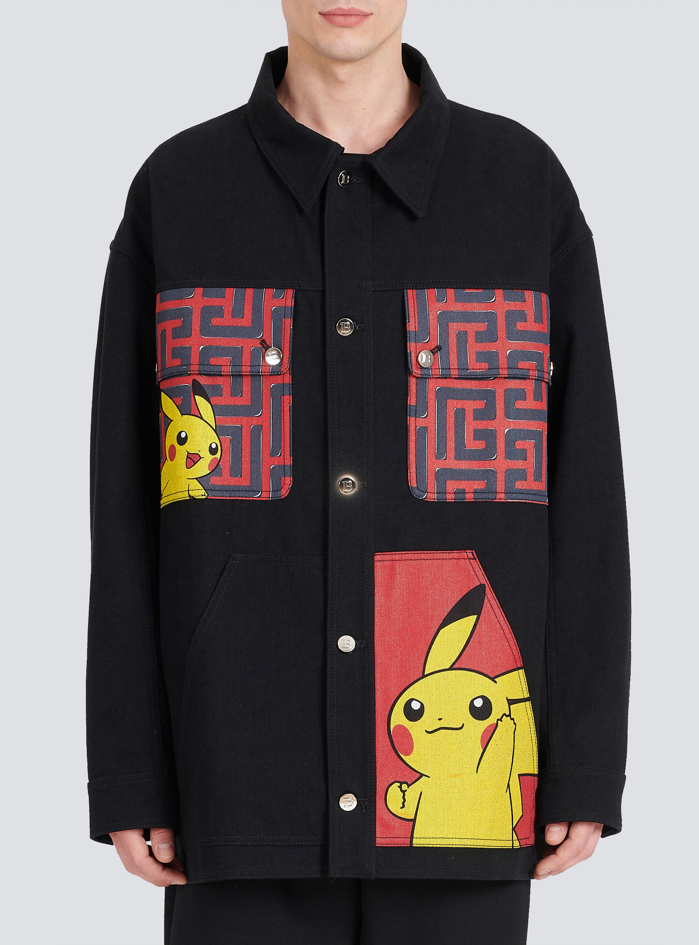 Unisex - Denim jacket with Pokémon print - 6