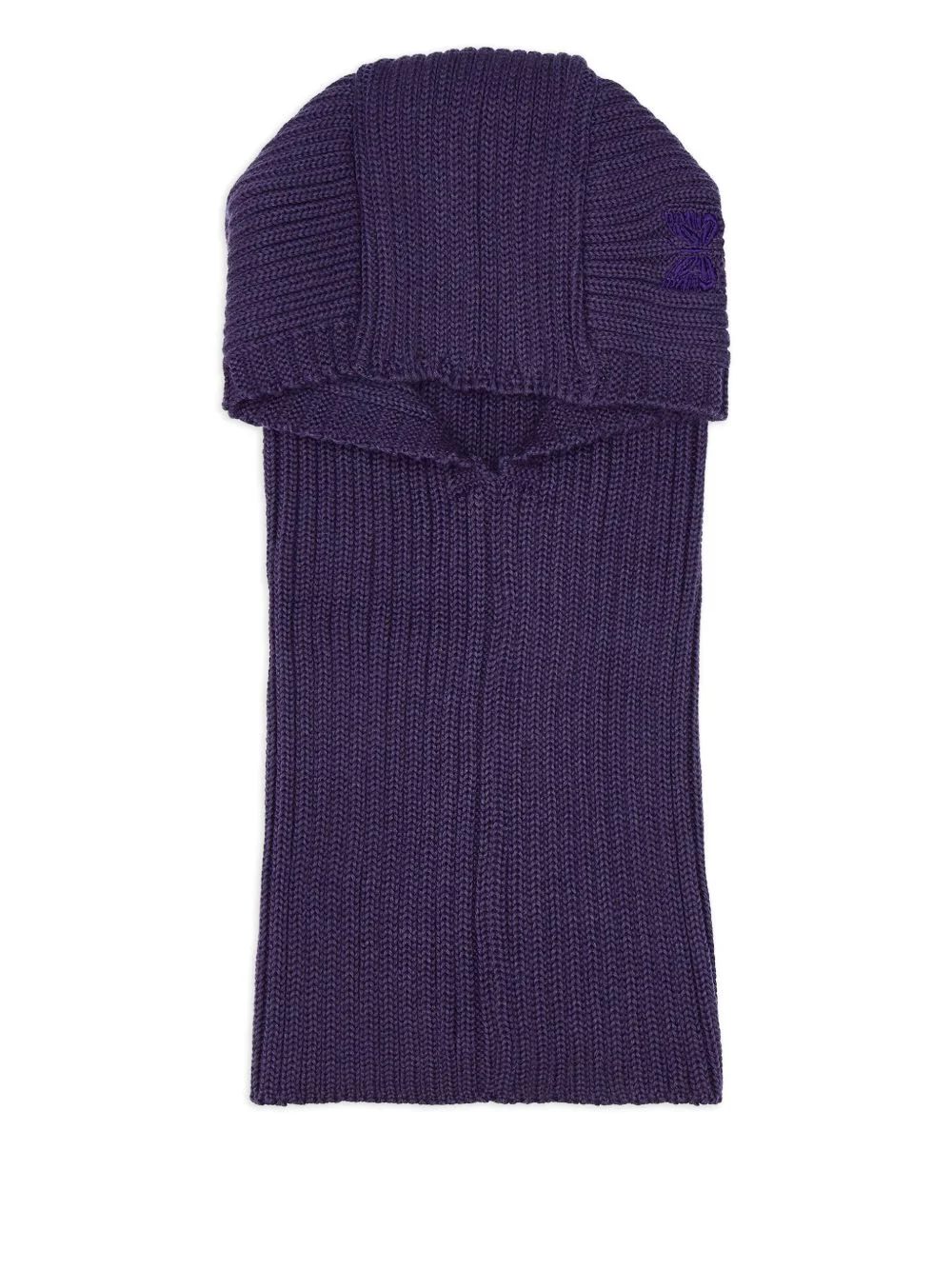 embroidered ribbed wool balaclavas - 1
