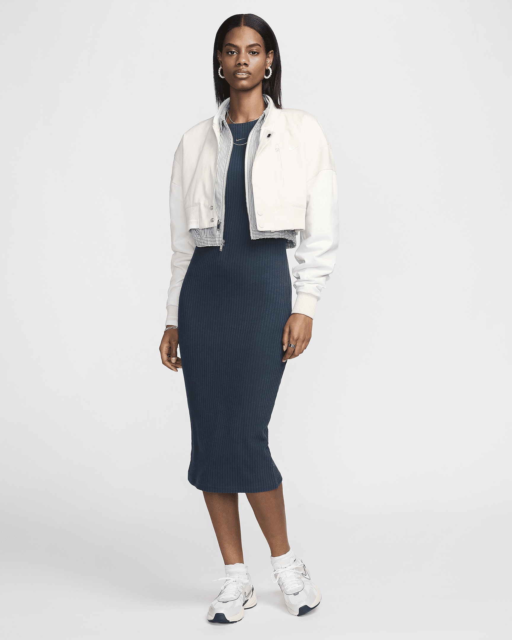 Nike Sportswear Chill Rib Women's Slim Sleeveless Midi Dress - 5