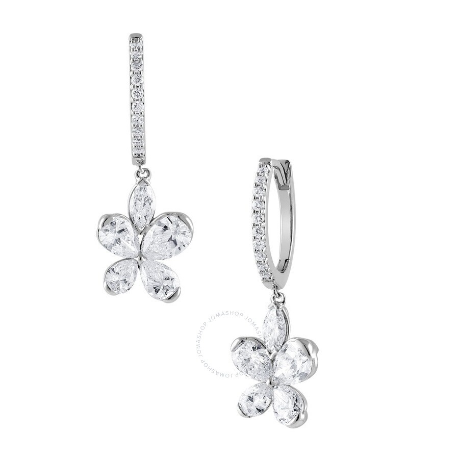 Brilliant Diamond - Brilliant Diamond 14KT White Gold 1.60 Carat Lab Grown Diamond Stud Earrings for Women - 1