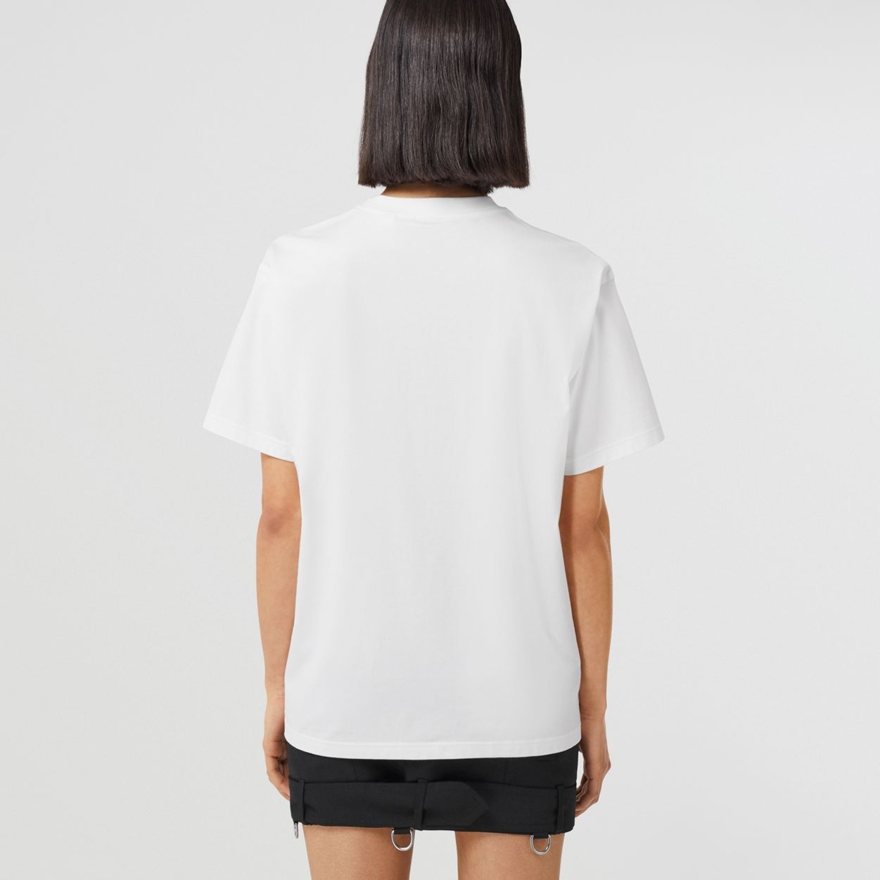 Logo Print Cotton Oversized T-Shirt - 4