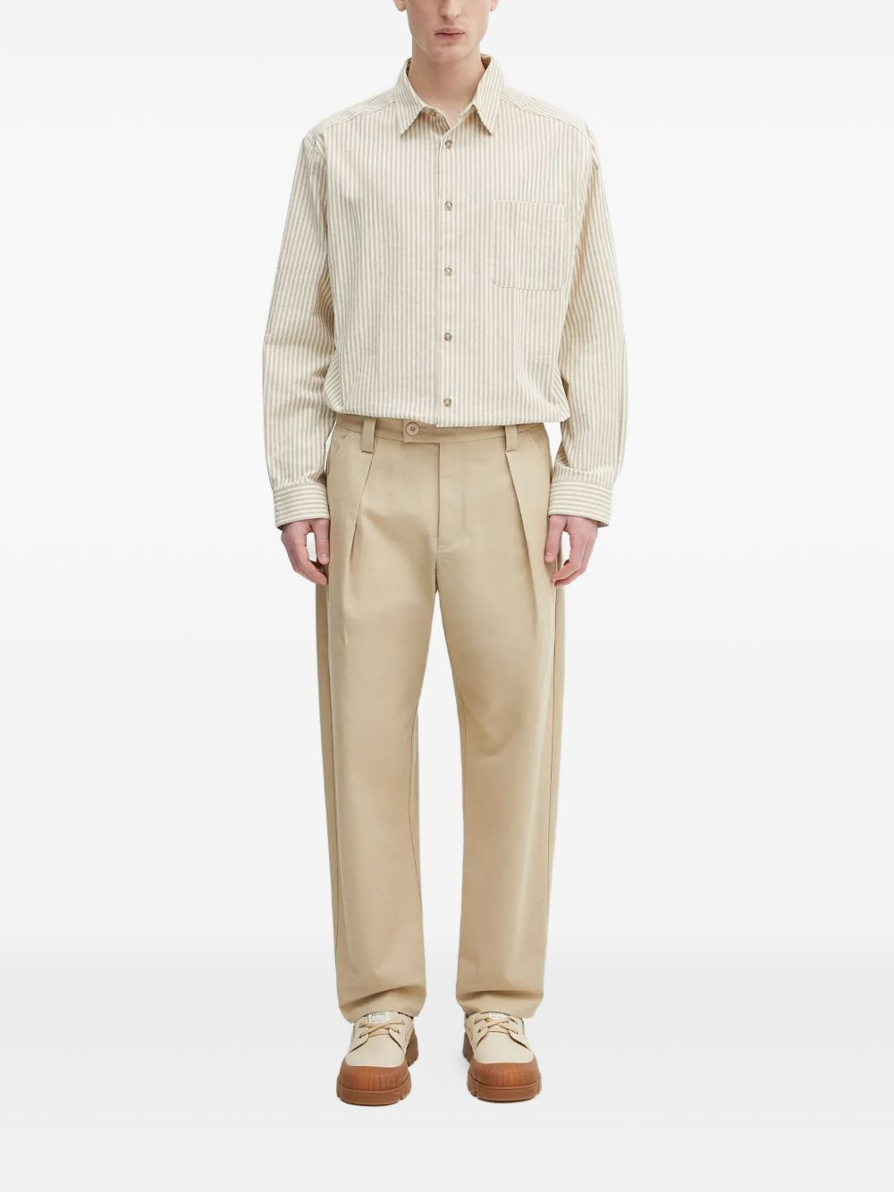 pleated-pocket trousers - 2