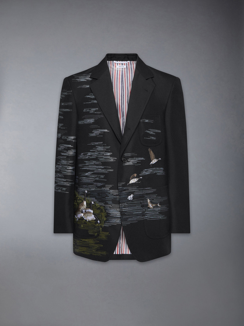 GOOSE SCENIC SATIN STITCH AND EMBROIDERY SPORTCOAT 1