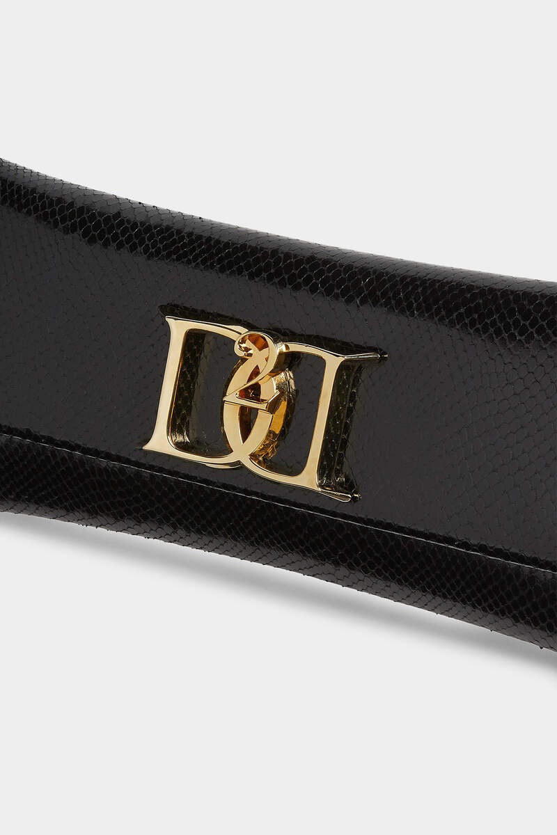 DOUBLE D LEATHER CLUTCH 4
