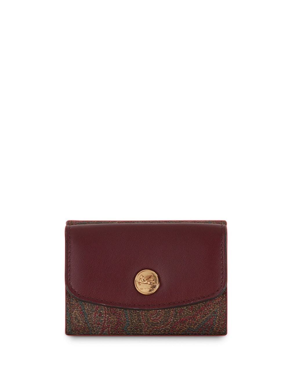 paisley-jacquard leather wallet - 1