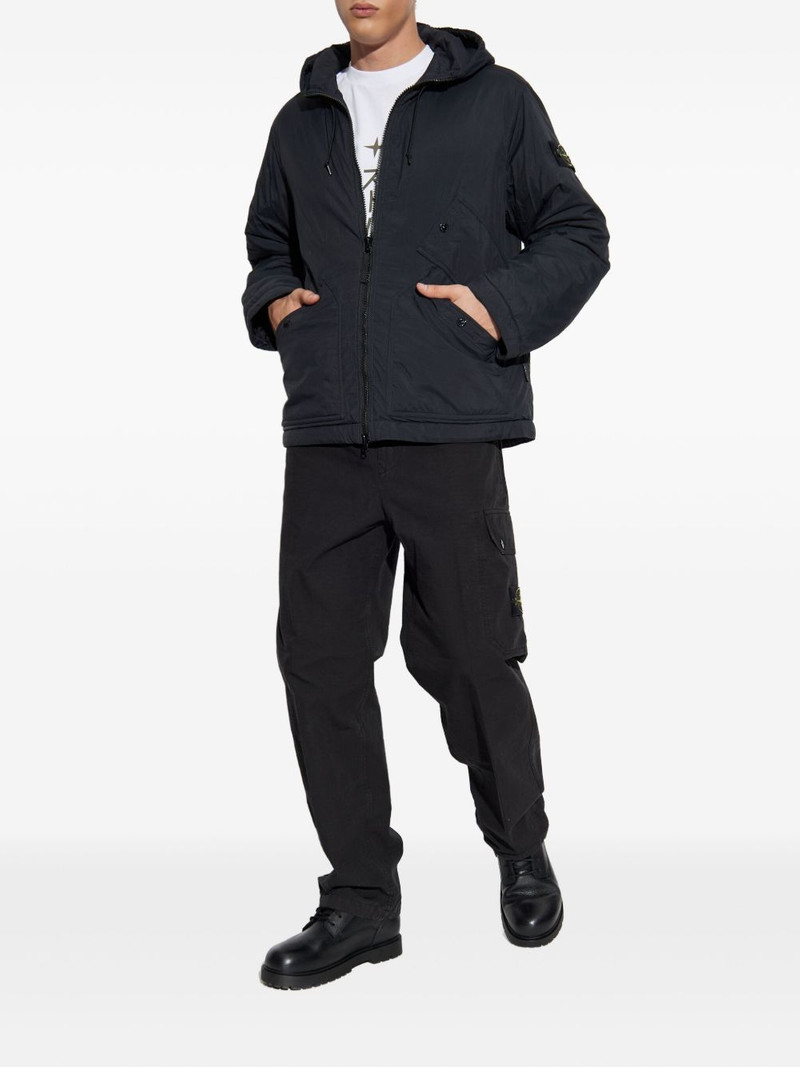 Stone Island hooded patch-pocket jacket outlook