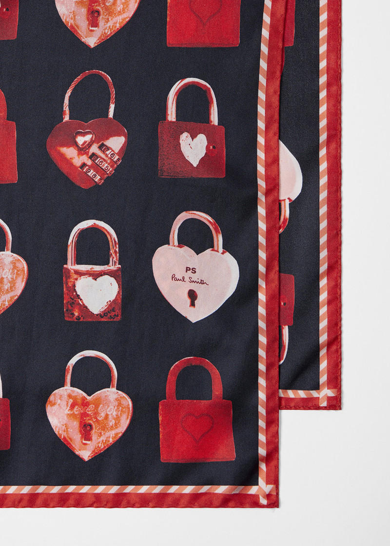 Paul Smith Women's 'Heart Locket' Silk Scarf outlook