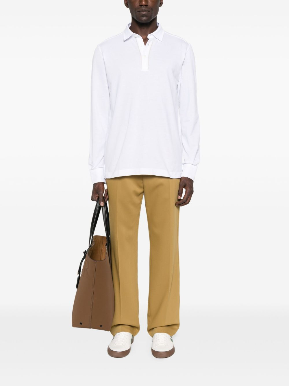 long-sleeve polo shirt - 2