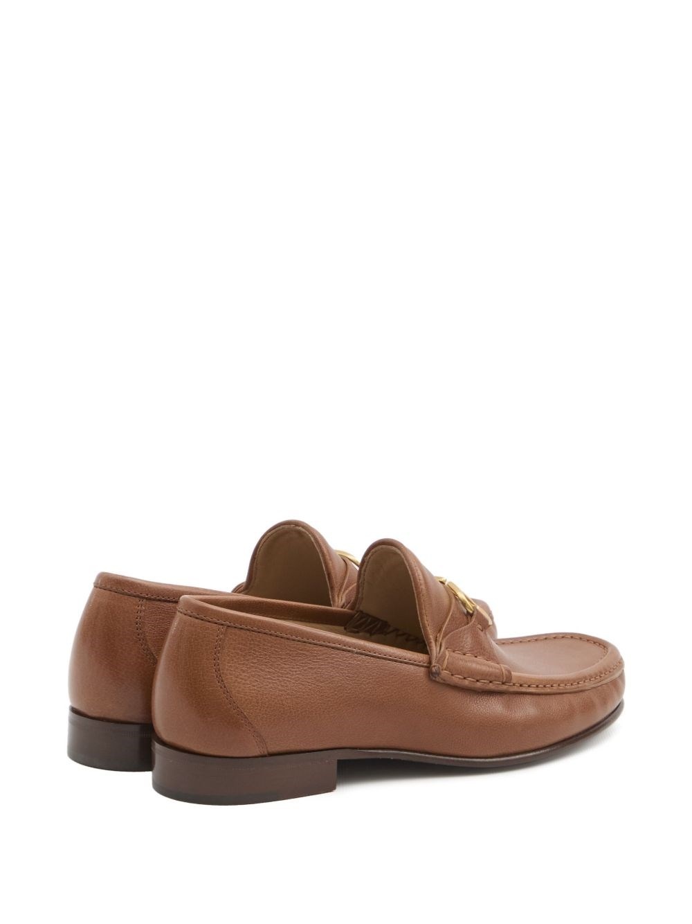 VLogo Signature leather loafers - 4