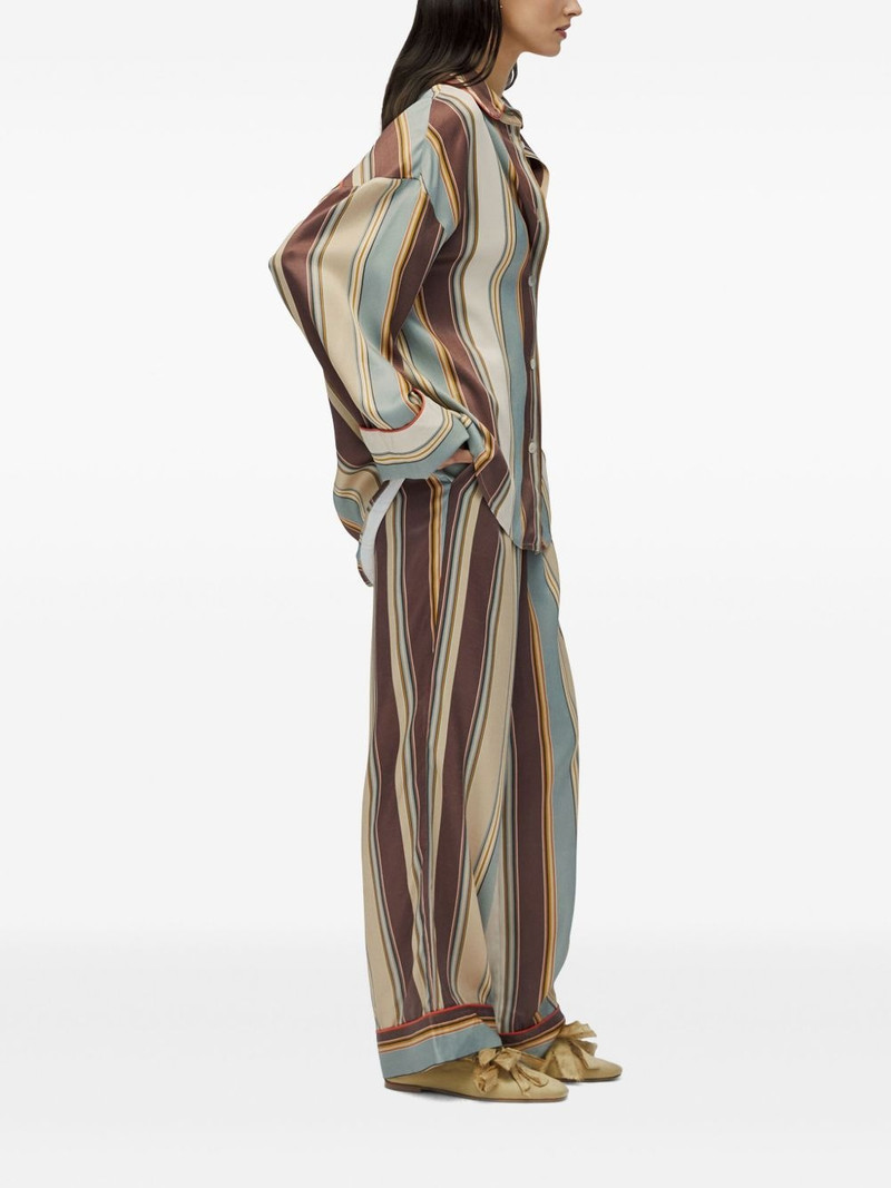 SLEEPER striped straight-leg trousers outlook