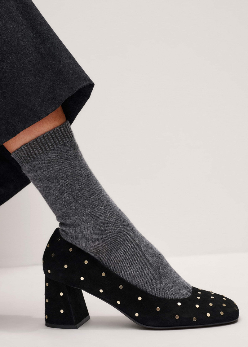 Stud Block Heel 5