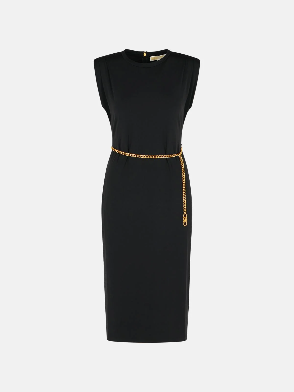 BLACK POLYESTER BLEND DRESS - 1