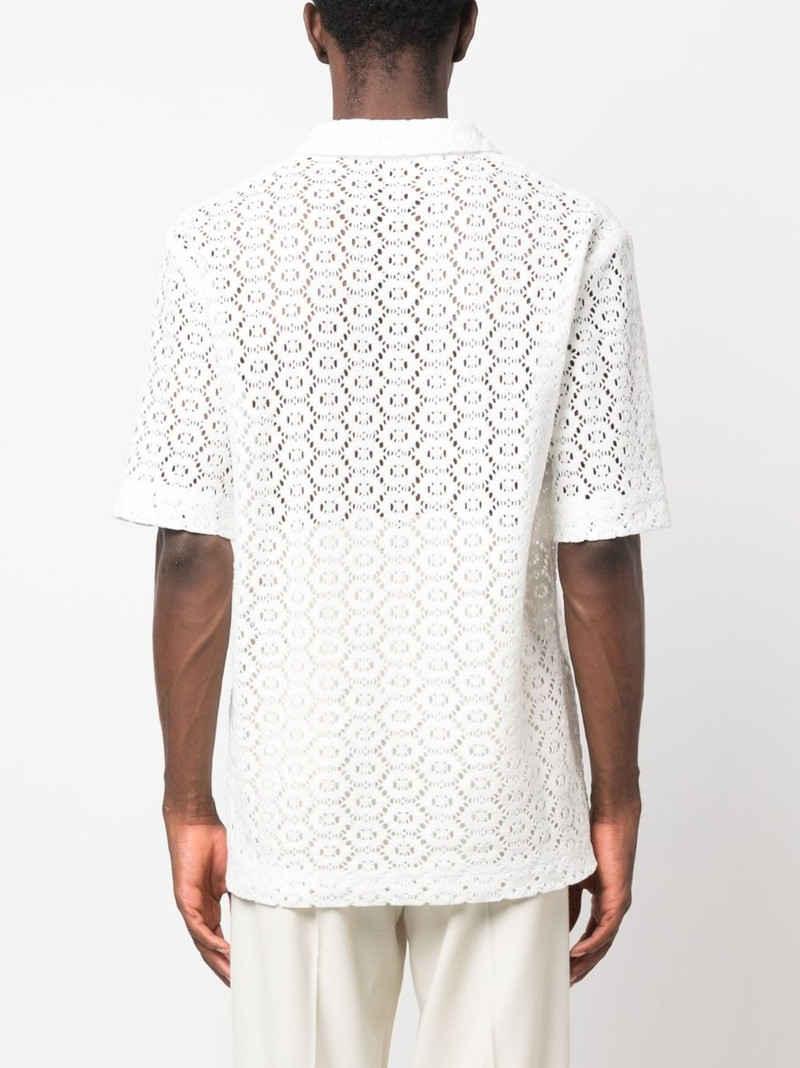 pointelle-knit shirt 4
