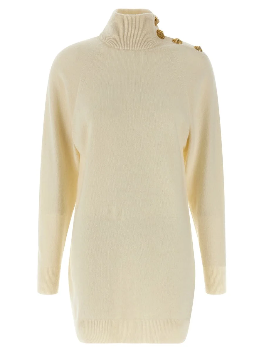 Balmain Cashmere Wool Dress - 1