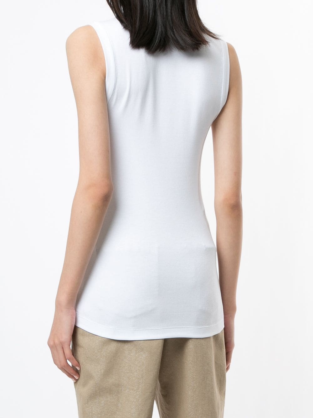 sleeveless V-neck tank top - 4