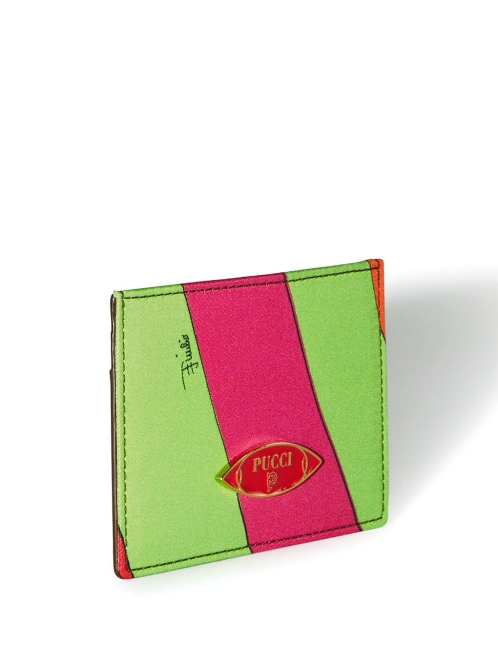 Iride-print card holder - 2