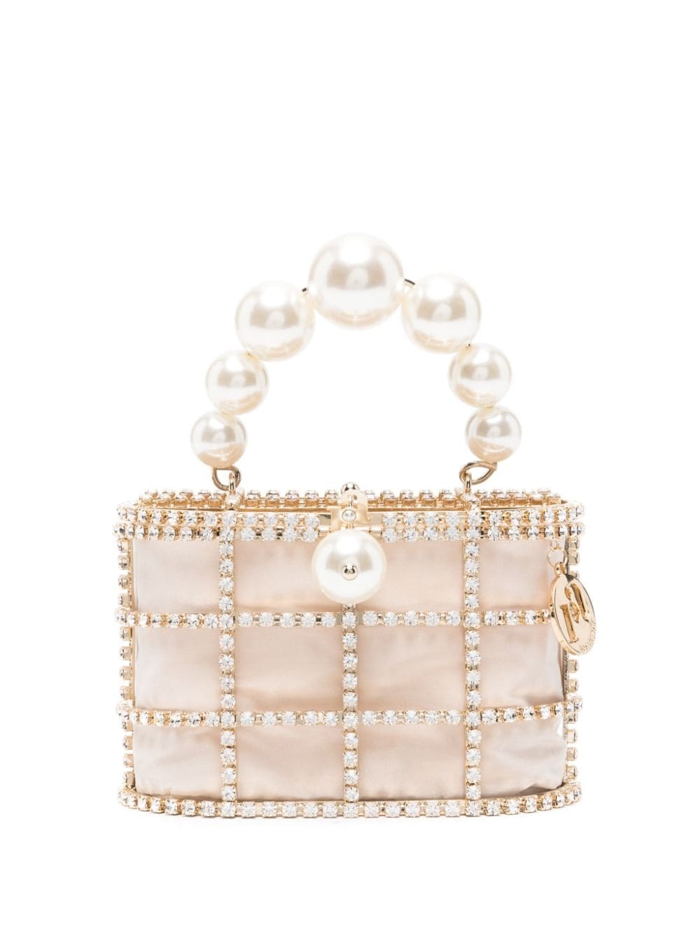 Holli faux pearl-embellished mini bag - 1