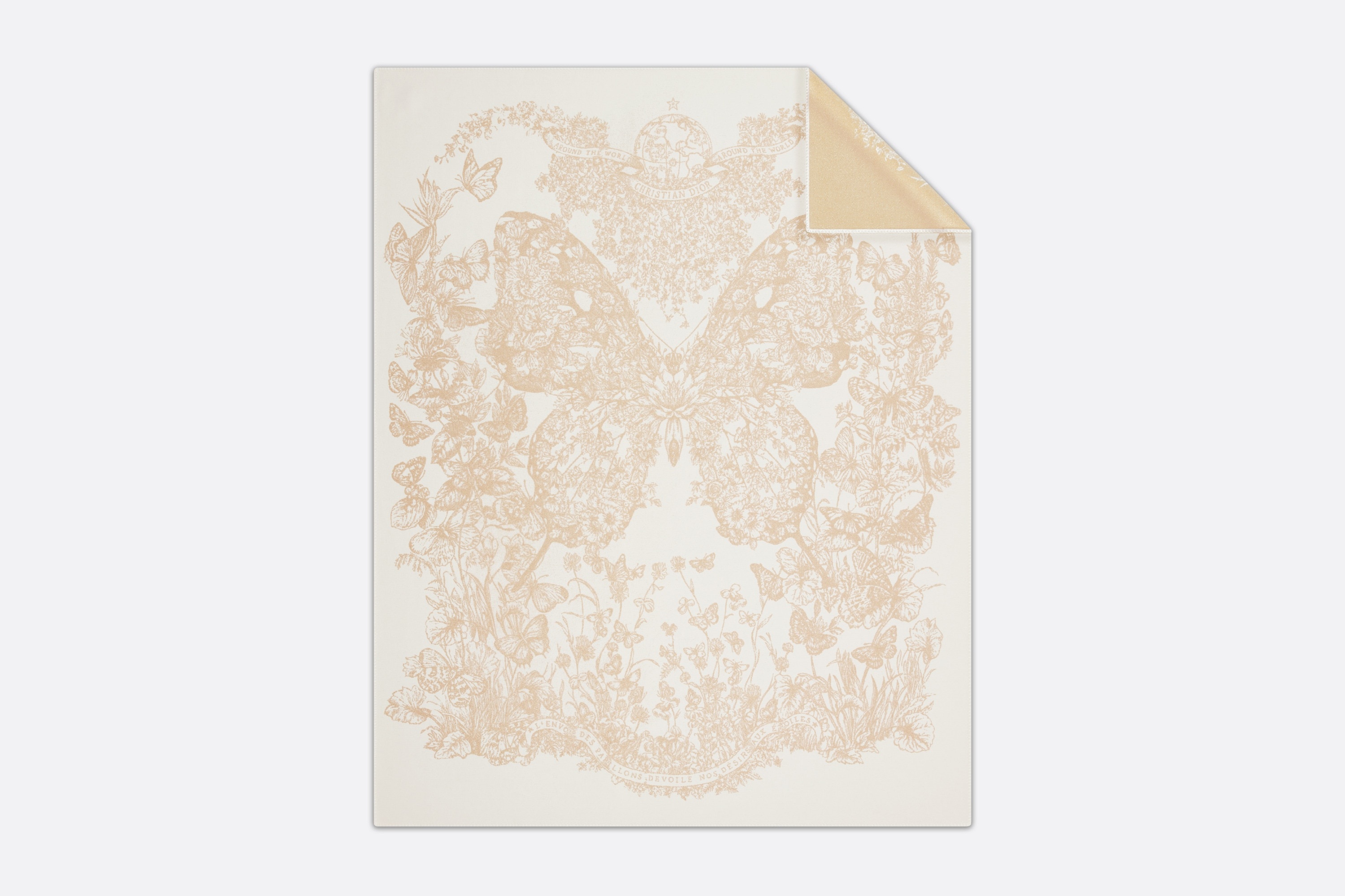 Dior ディオールミッツァ Butterfly Around theWorld CHRISTIAN DIOR Silk Butterflies Around the World Mitzah