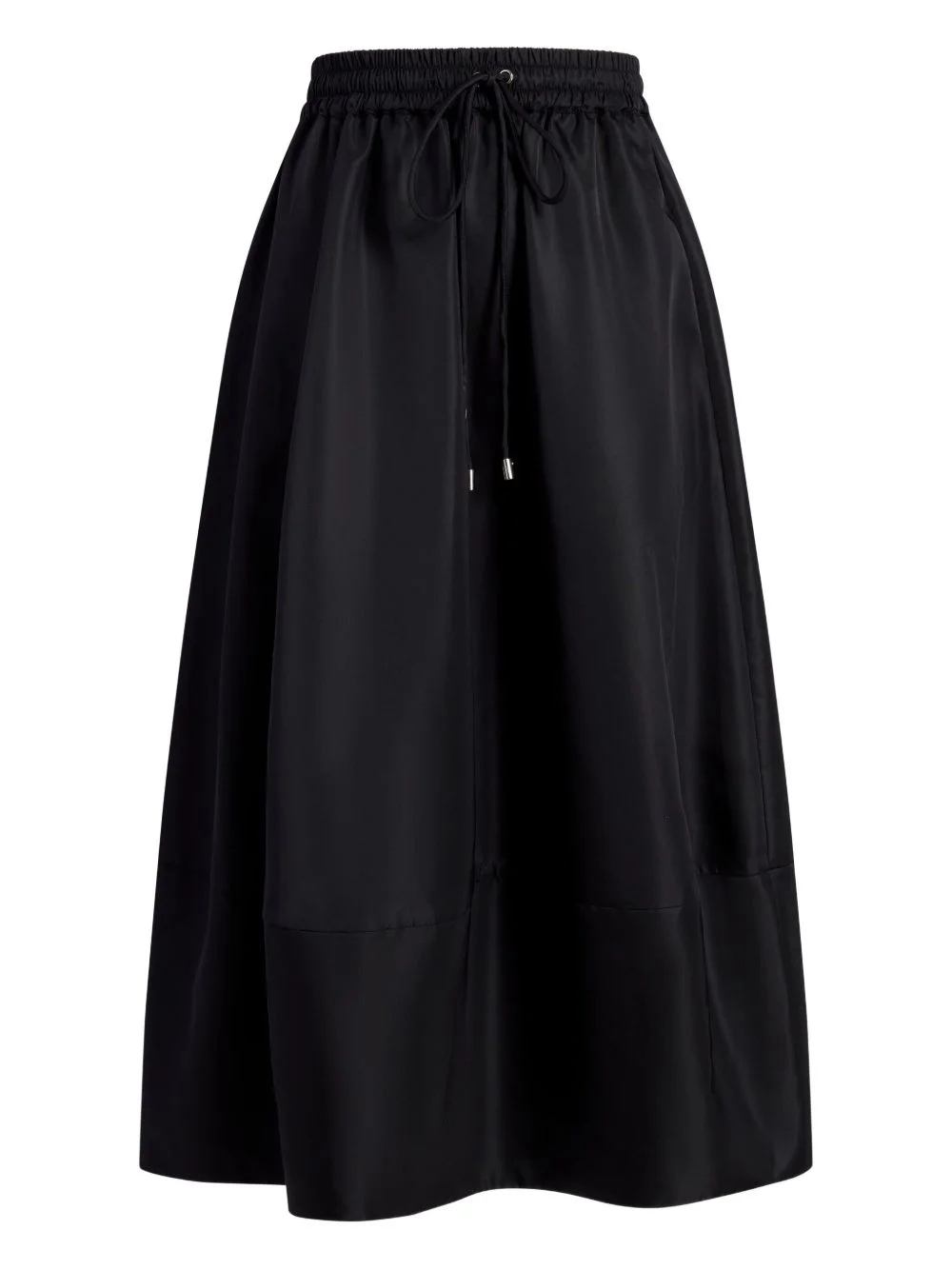 drawstring pocket midi A-line skirt - 1