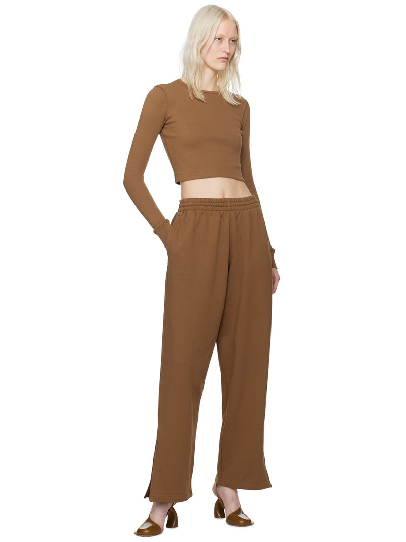 WARDROBE.NYC Brown Hailey Bieber Edition HB Lounge Pants outlook