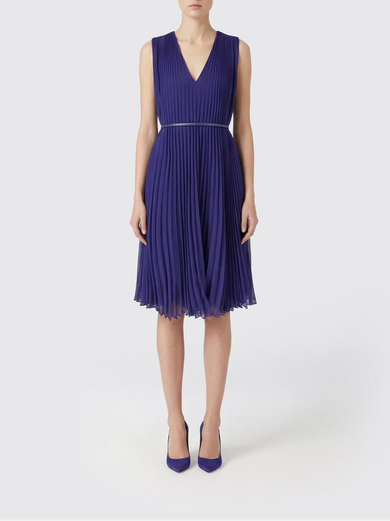 MAX MARA Pleated Dress with Belt 1