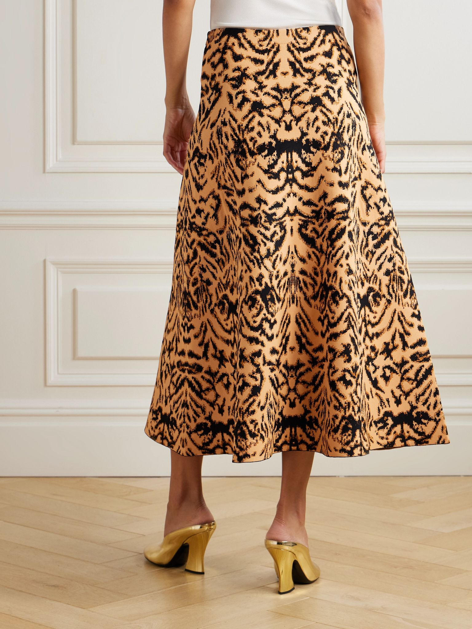 Lani jacquard-knit midi skirt Multi - 3