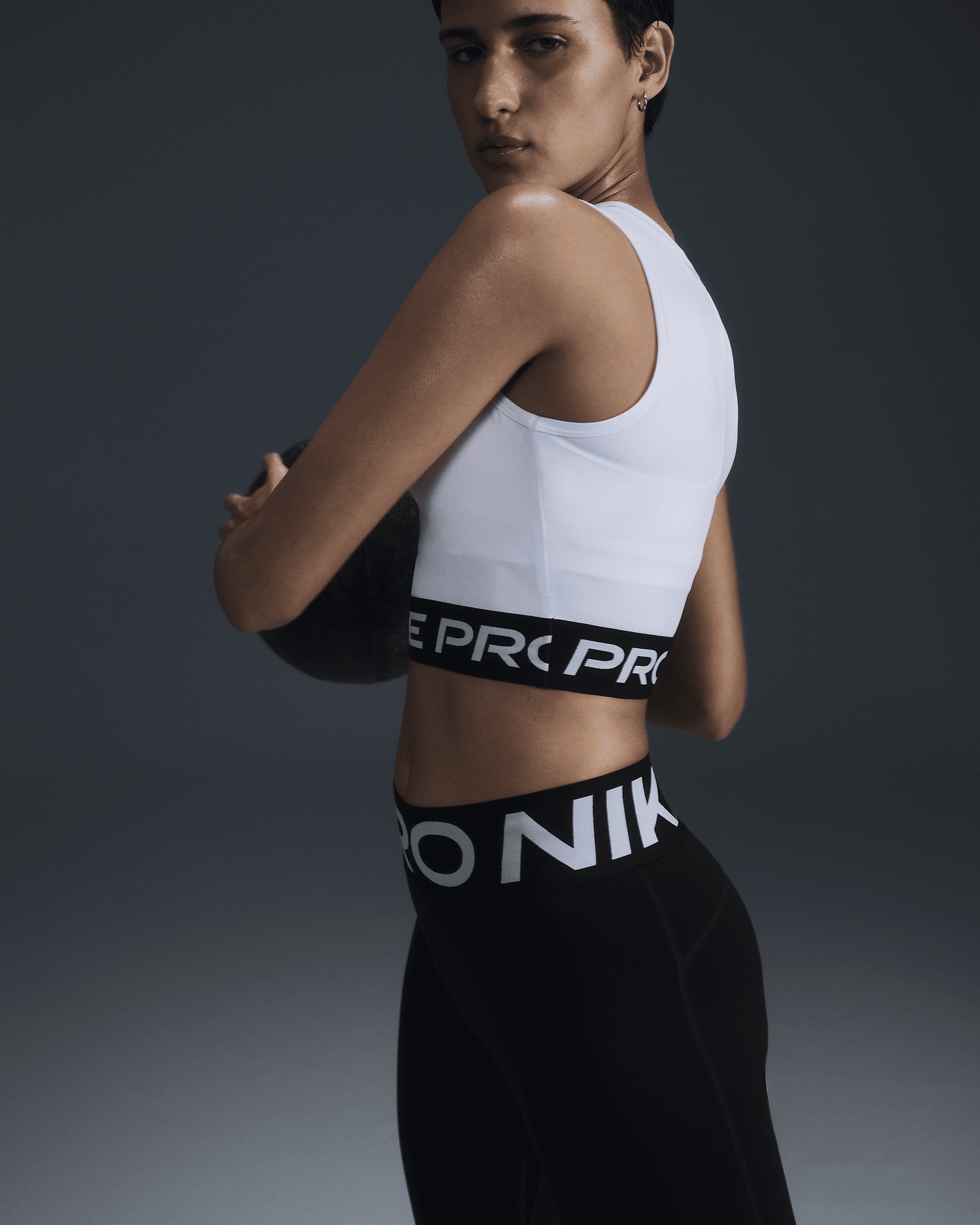 Women's Nike Pro Dri-FIT Cropped Tank Top - 3