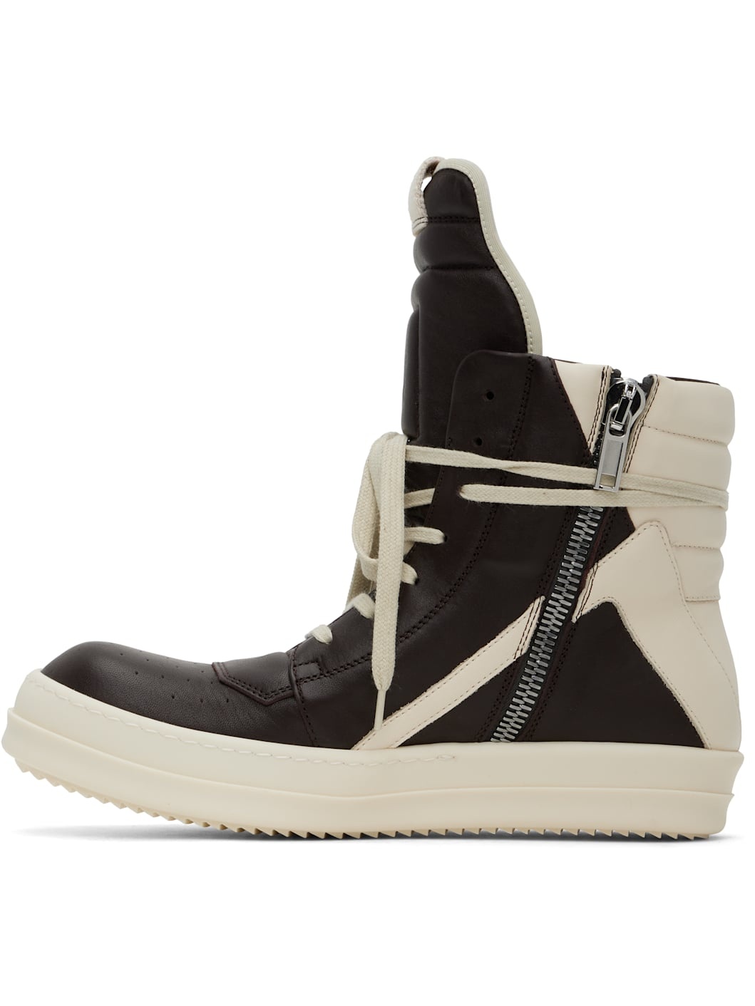 Brown & Off-White Hollywood Geobasket Sneakers - 3