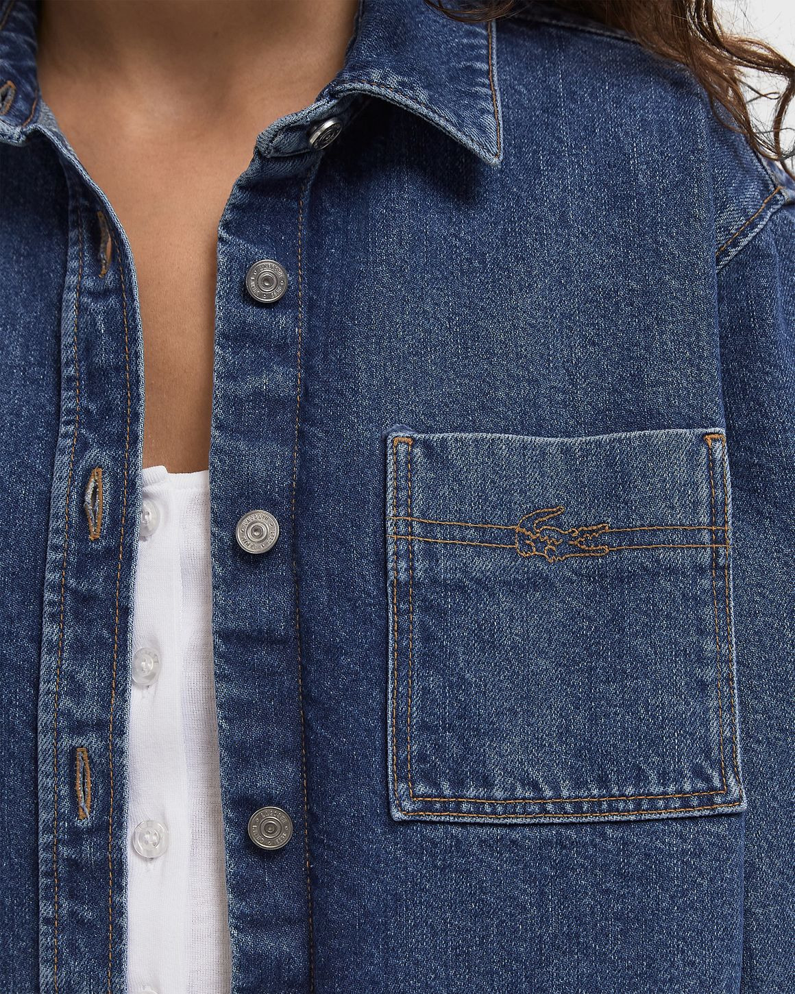 Oversized Denim Overshirt - 4