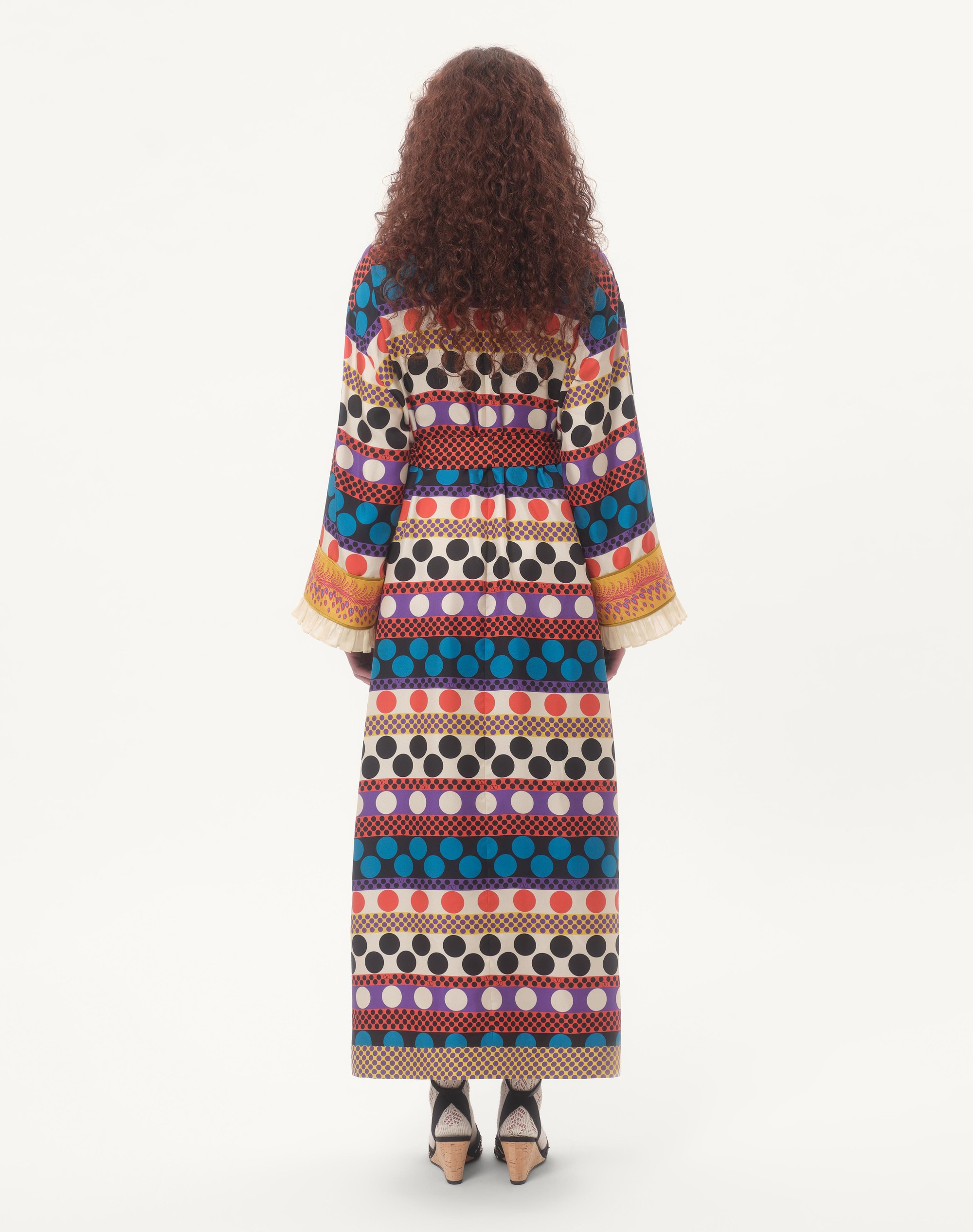 TWILL DRESSING GOWN WITH OPTICOOL RIGA POIS PRINT - 6