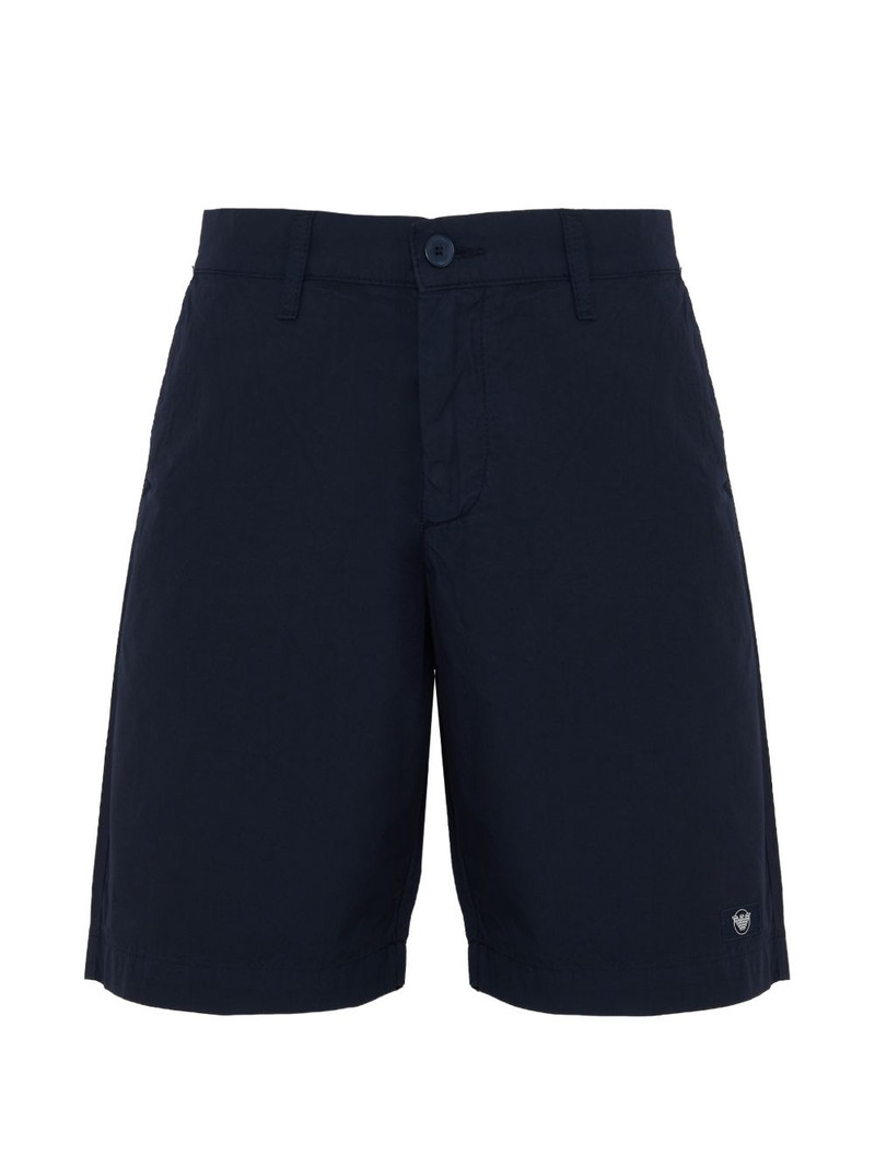 logo-detail button-fastening cotton bermuda shorts 1