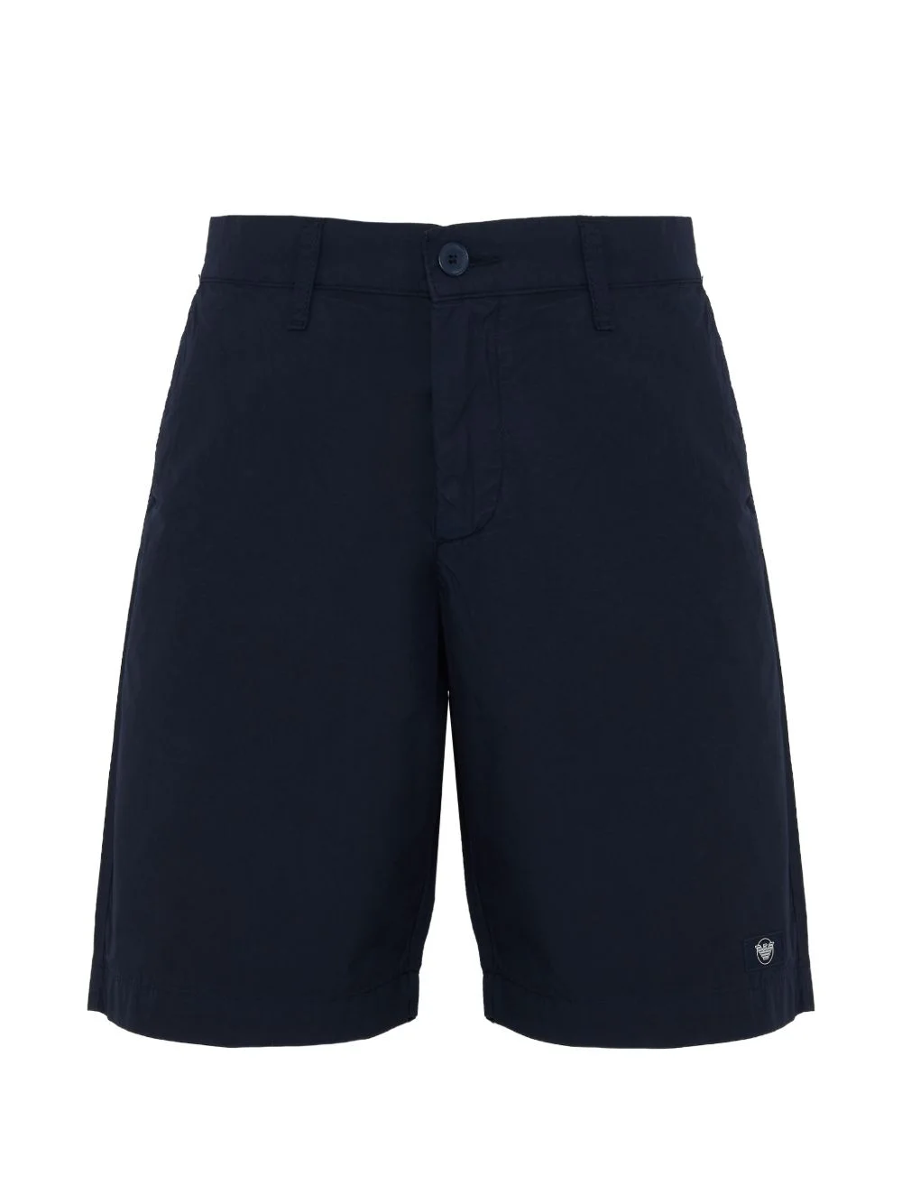 logo-detail button-fastening cotton bermuda shorts - 1