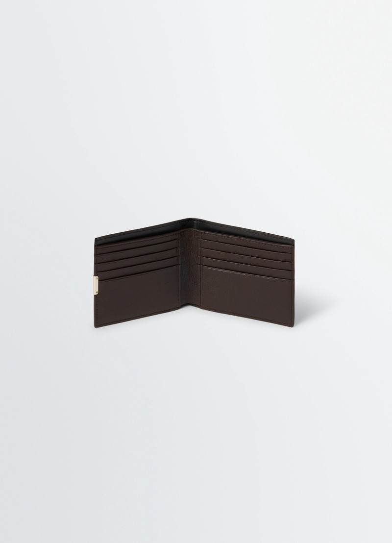 SOFT TAB STUDS DOTS BIFOLD WALLET IN LEATHER 3