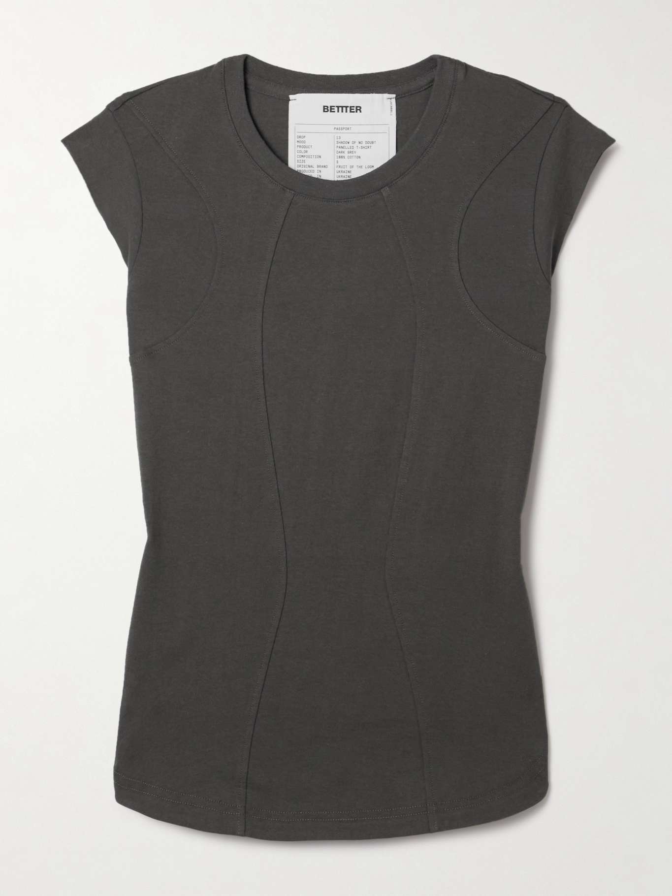 + NET SUSTAIN paneled cotton-jersey T-shirt - 1