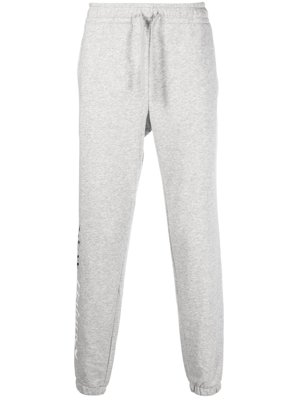 logo-print cotton track pants - 1