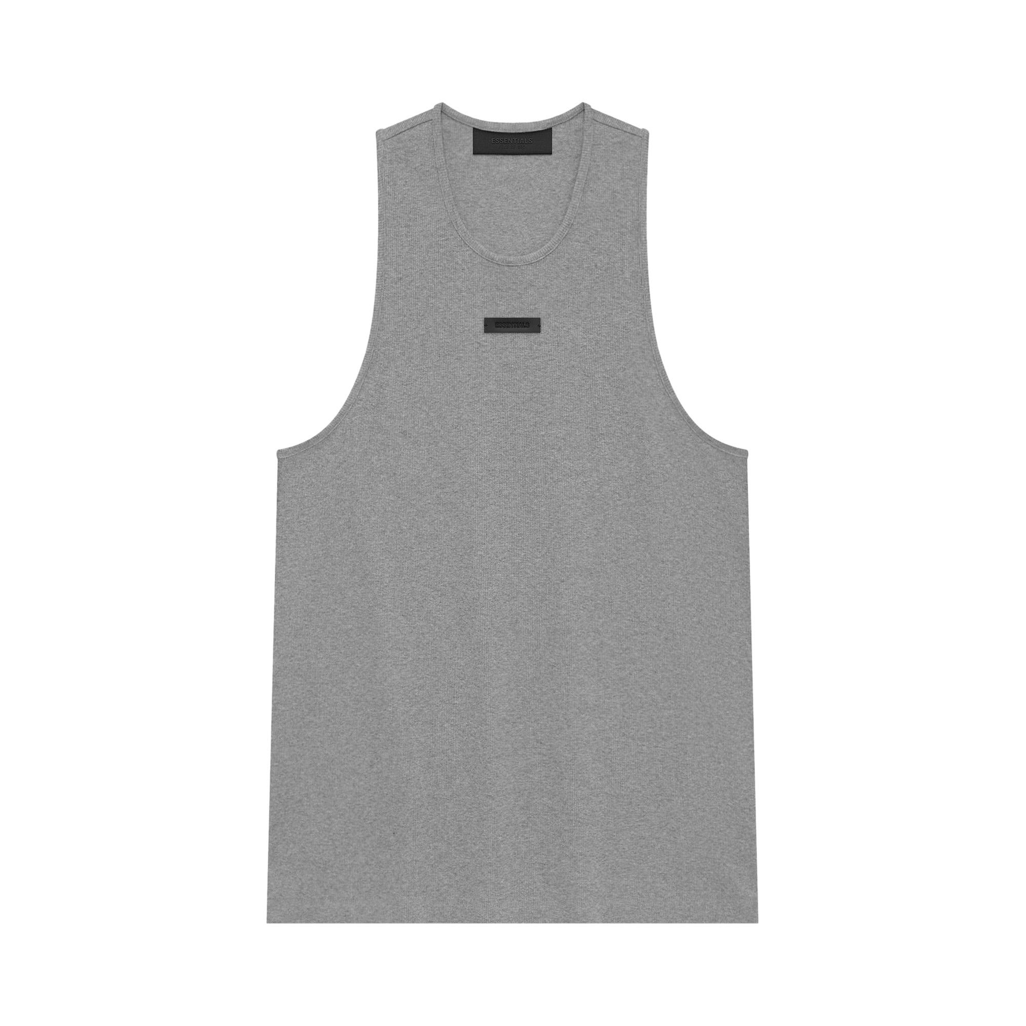 Fear of God Essentials Ribbed Tank 'Dark Heather' - 1