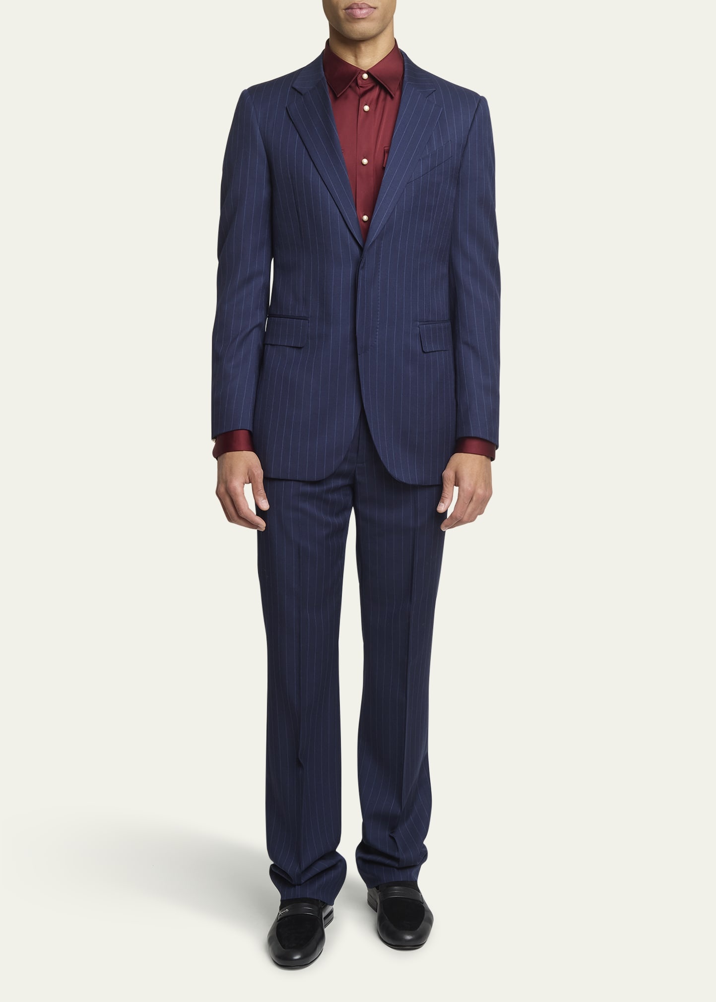 Men's Bold Stripe Wool Sport Coat - 2