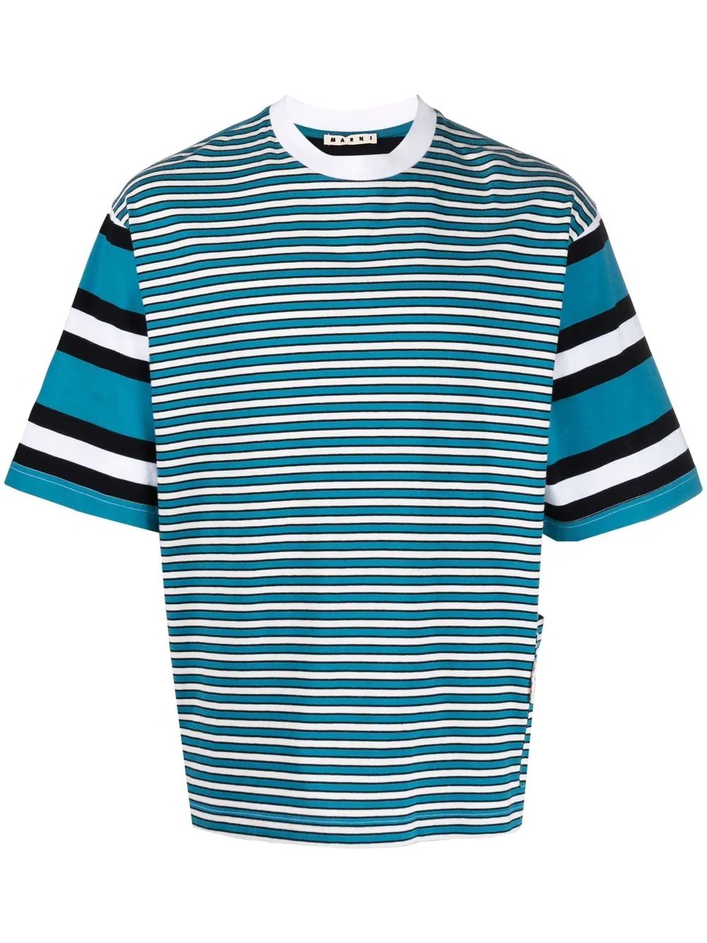 striped short-sleeve T-shirt - 1