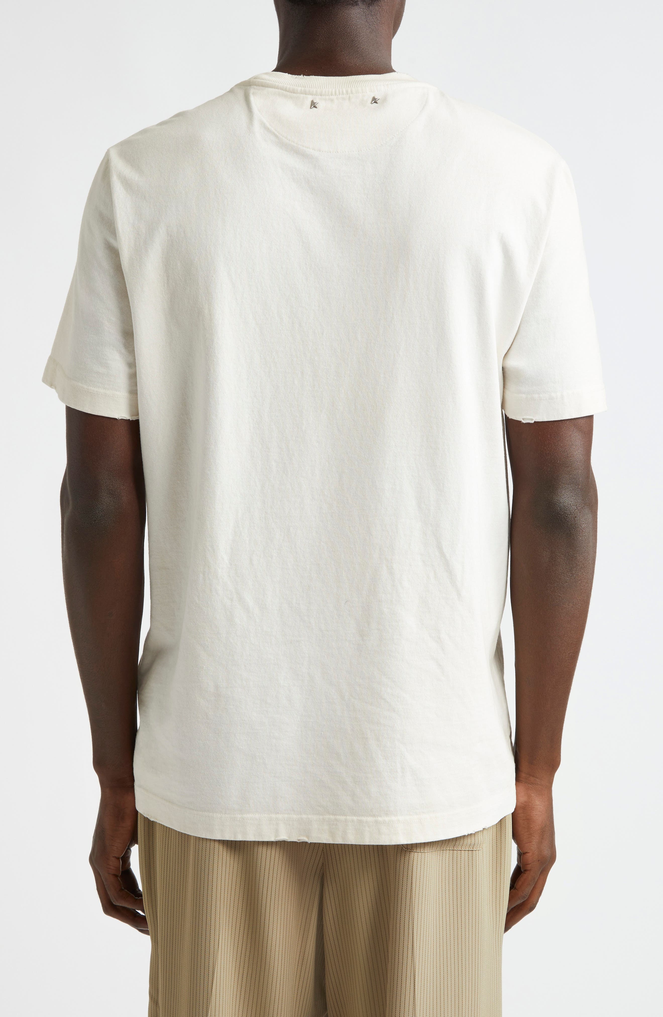 Golden Goose Journey Logo Graphic T-Shirt in Heritage White/Black at Nordstrom - 3