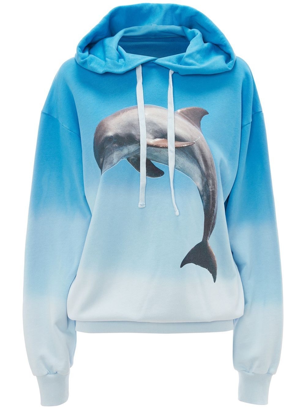 graphic-printed degradé hoodie - 1