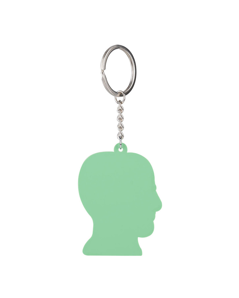 Logohead Keychain Checkered - Green 3