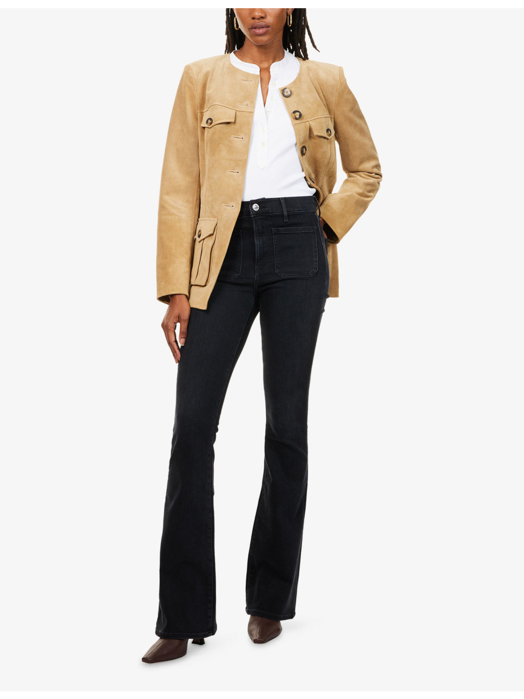 Beverly Skinny Cotton-Blend Jeans - 2